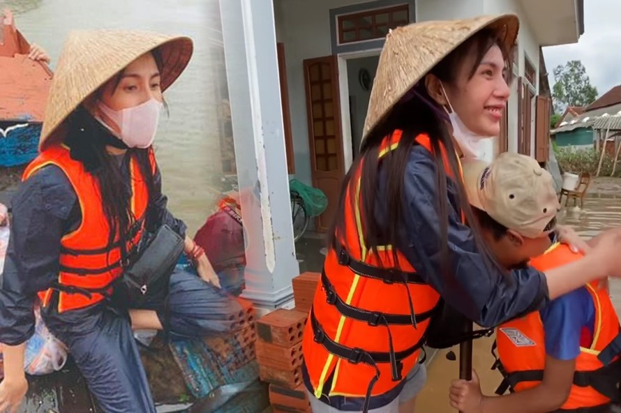 Thủy Tiên tài trợ học phí đến hết đại học cho 2 em nghèo vùng lũ