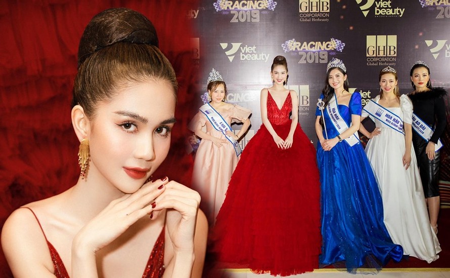 Ngọc Trinh cùng các thí sinh đạt danh hiệu của cuộc thi Miss Global Herbeauty (Ảnh: fanpage Ngọc Trinh)