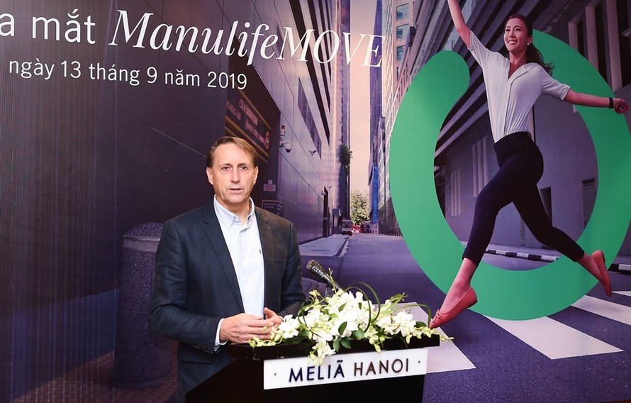 Ông Kim Fleming, Tổng giám đốc Manulife Việt Nam, tại sự kiện ra mắt ManulifeMOVE tại Việt Nam.
