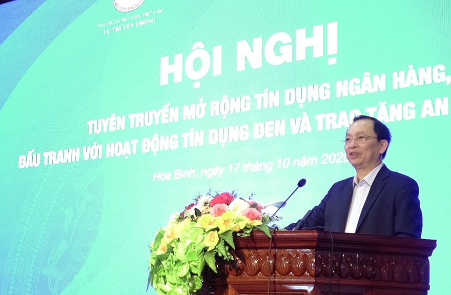 Đồng chí Đào Minh Tú - Phó Thống đốc thường trực NHNN phát biểu khai mạc hội nghị