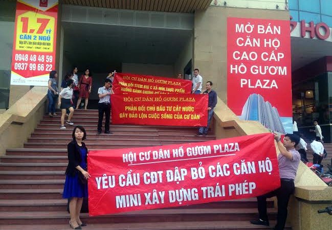 Hàng loạt vụ tranh chấp chung cư diễn ra tại Hà Nội