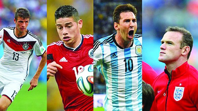 Nhiều ngôi sao đối mặt nguy cơ không được dự World Cup 2018. Ảnh: Dailymail