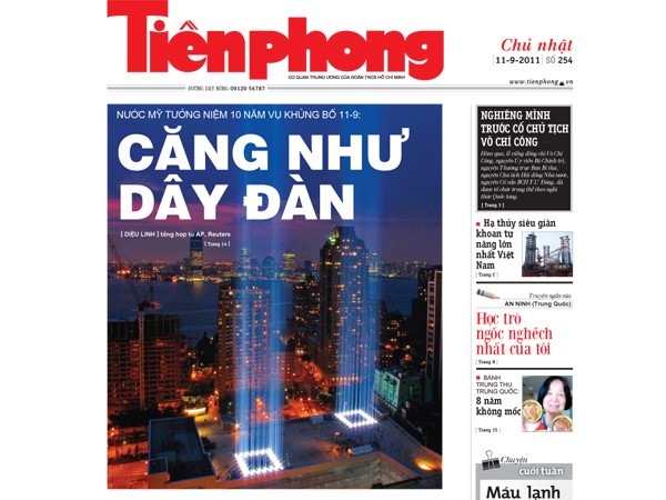 Tin bài nổi bật trên báo Tiền Phong ra ngày 11-9-2011