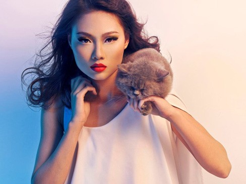 Mai Giang giấu gia đình đi thi VN's Next Top Model