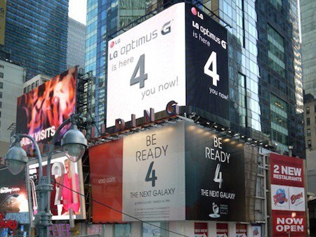LG 'dìm' quảng cáo Galaxy IV của Samsung tại Mỹ