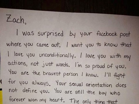 Lá thư xúc động mẹ gửi con trai đồng tính