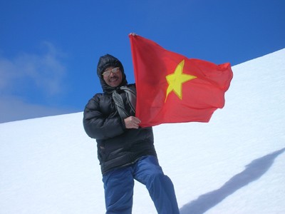 TS Doãn Đình Lâm tại Nam cực