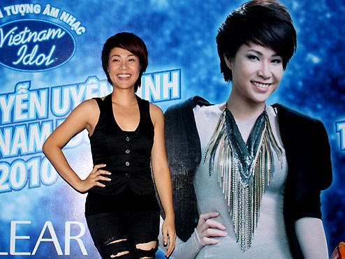 Uyên Linh Idol đã có mặt tại cuộc thi Miss Việt Nam - Eu 2011