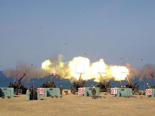 Đài Loan phô diễn sức mạnh pháo binh