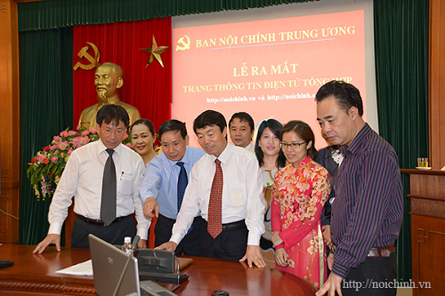 Ban Nội chính Trung ương ra mắt trang thông tin điện tử