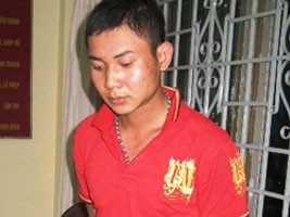 Trương Văn Mạnh tại cơ quan điều tra. Ảnh: A.M (VTC News)