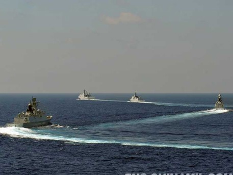 Tàu đổ bộ Jinggangshan, tàu khu trục Lan Châu, Yulin và Hành Thủy