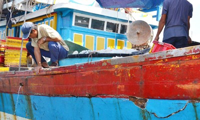 Yêu cầu Trung Quốc bồi thường vụ đâm tàu cá trên biển Hoàng Sa