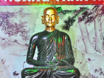 Khai mở tượng Phật hoàng Trần Nhân Tông