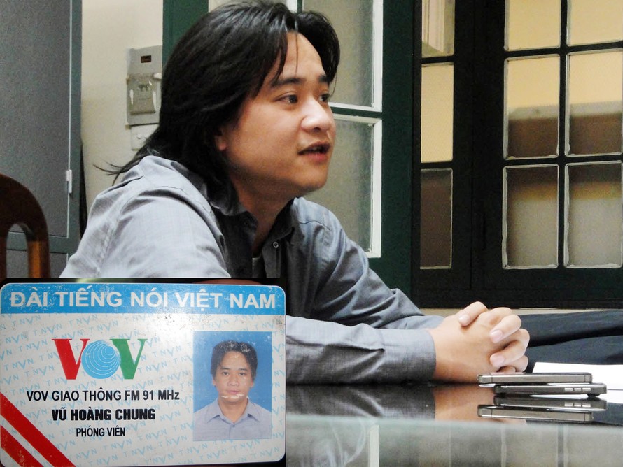 Vũ Hoàng Chung và chiếc thẻ phóng viên giả kêng VOV giao thông