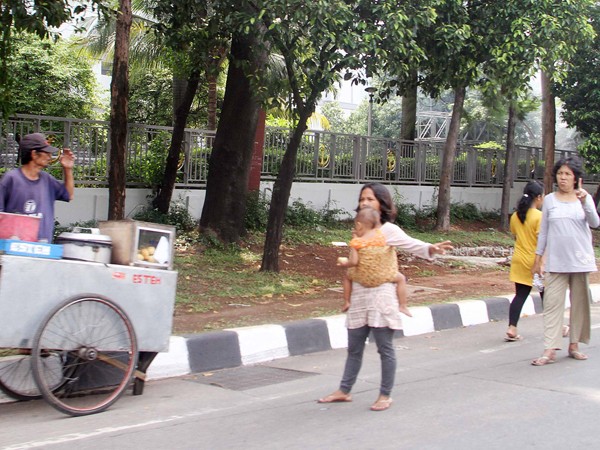 Nghề đứng đường ở Jakarta