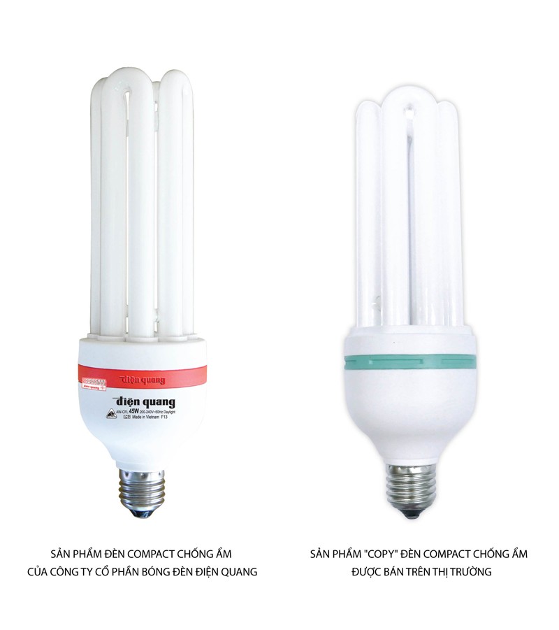 Cẩn thận sản phẩm“copy” đèn compact chống ẩm