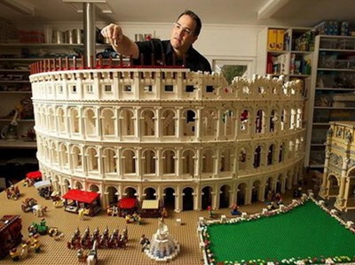 Đấu trường La Mã từ 200.000 mảnh lego