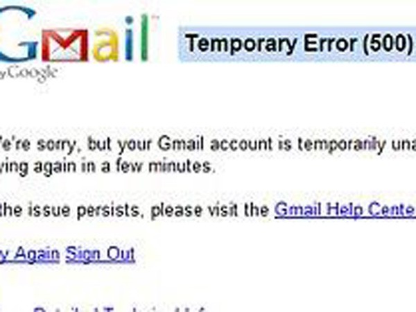 Hàng triệu người không thể truy cập Gmail