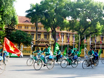 Hành trình xanh về tới Hà Nội