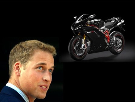 Hoàng tử Anh tậu siêu môtô Ducati đời mới