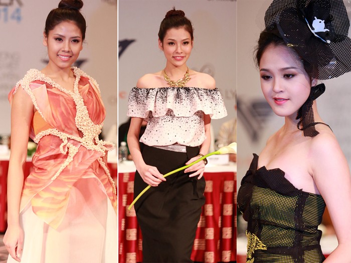 Dàn Hoa hậu, Á hậu trình diễn tại Tuần lễ thời trang 2014