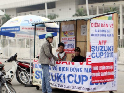 Một điểm bán vé AFF Suzuki cup 2010 tại Hà Nội
