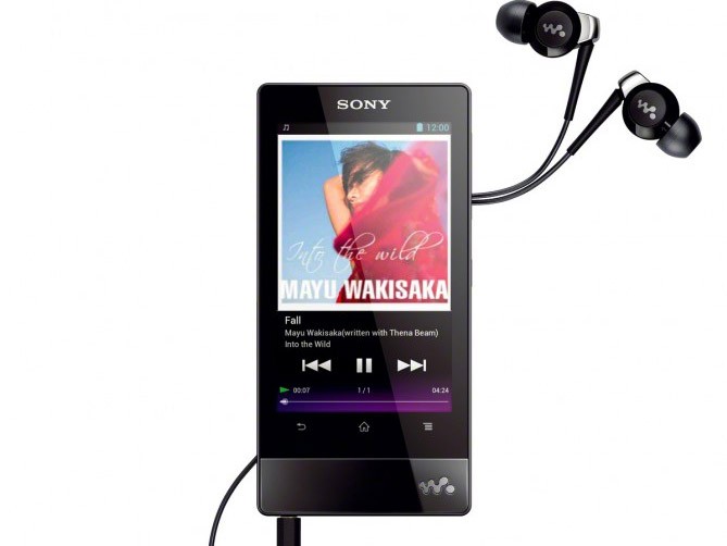 Máy nghe nhạc Sony cảm ứng, chạy hệ điều hành Android