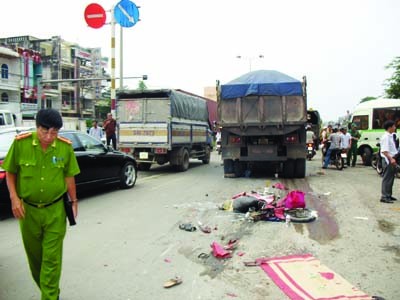 Một vụ TNGT chết người xảy ra trên quốc lộ 51 đoạn qua TP Biên Hòa