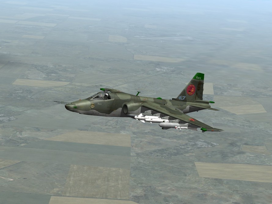 Cường kích Su-25 gặp nạn