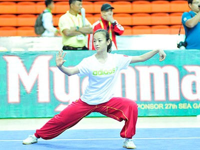 Ngẩn ngơ với nhan sắc nữ võ sĩ Wushu