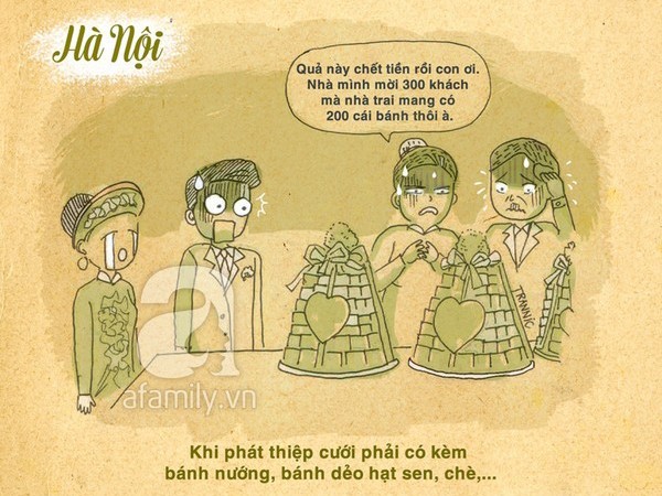 Sự khác biệt giữa đám cưới Hà Nội - Sài Gòn