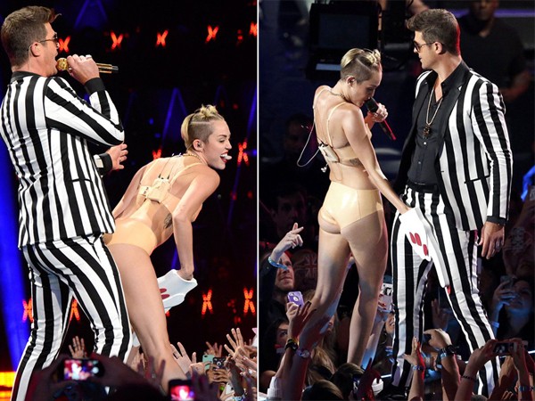 Miley Cyrus mô tả tư thế dung tục trên sân khấu MTV