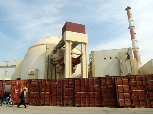 Một phần của nhà mày điện hạt nhân Bushehr do Nga xây dựng ở miền nam Iran