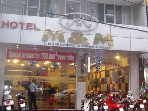 Khách sạn M&M nơi 2 bảo vệ làm môi giới mại dâm.