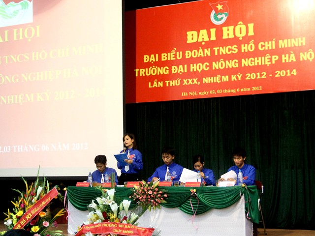 Đại hội Đoàn thanh niên Đại học Nông nghiệp Hà Nội