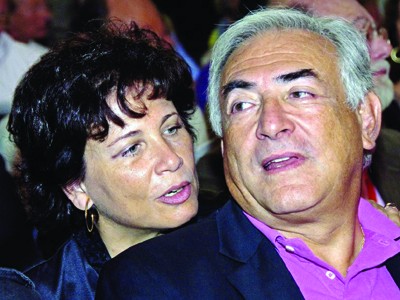 Ông Dominique Strauss-Kahn và vợ - phóng viên truyền hình nổi tiếng Anne Sinclair Ảnh: DPA