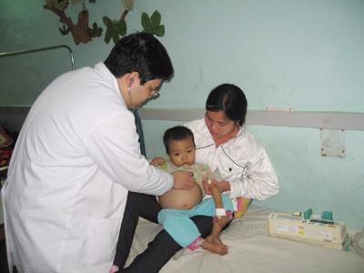 Trẻ mắc bệnh Thalassemia tại BV Nhi T.Ư Ảnh: Thái Hà