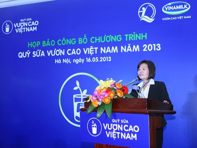 VINAMILK tiếp tục hành trình 5 năm quỹ sữa vươn cao Việt Nam
