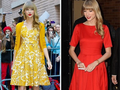 Taylor Swift lung linh trong váy sắc màu