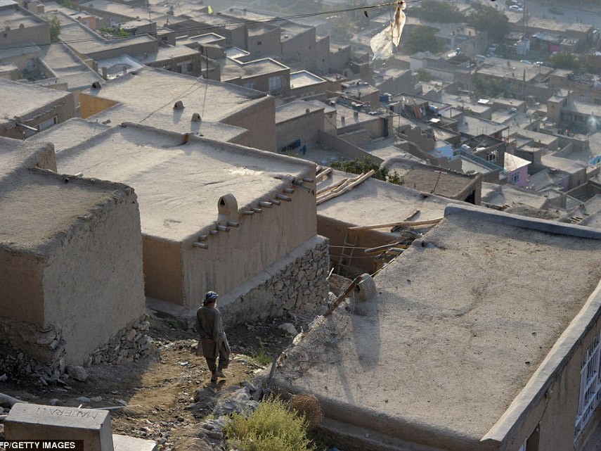Những ngôi nhà bằng đất giữa thủ đô Kabul