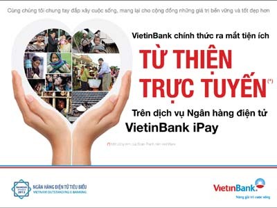 Chuyển tiền từ thiện trực tuyến trên VietinBank iPay