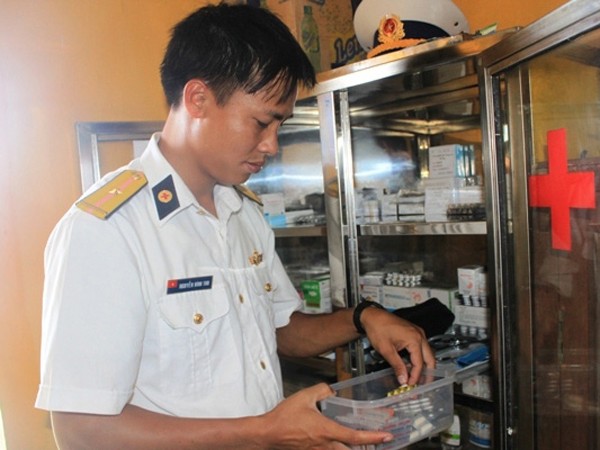Tủ thuốc tại đảo Trường Sa Ảnh: Nguyễn Huy