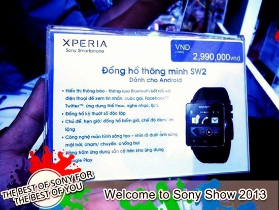Smartwatch 2 'cực rẻ' là do Sony niêm yết nhầm giá
