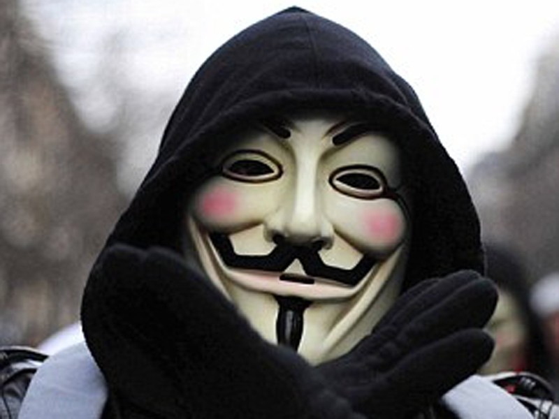 Thành viên Anonymous thường giấu mặt trong chiếc mặt nạ trắng