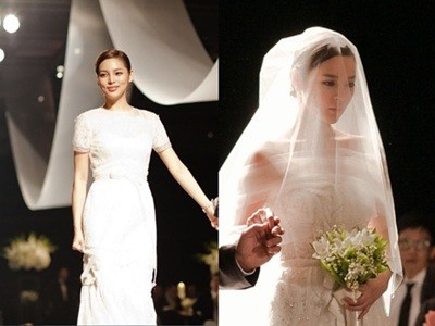 Hoa hậu Park Shi Yeon đẹp giản dị trong lễ cưới
