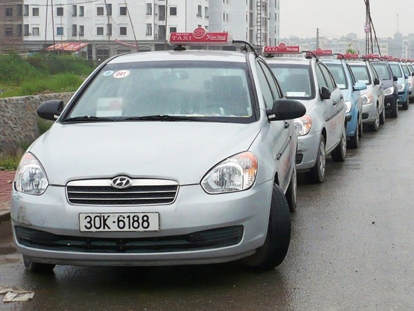 Taxi Xuân Thành, một trong các hãng có xe vi phạm trong đợt kiểm tra Ảnh: Trọng Đảng