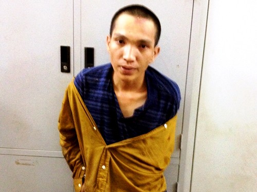 Tên Trần Lê Quang Tấn đang bị bắt giữ tại cơ quan công an