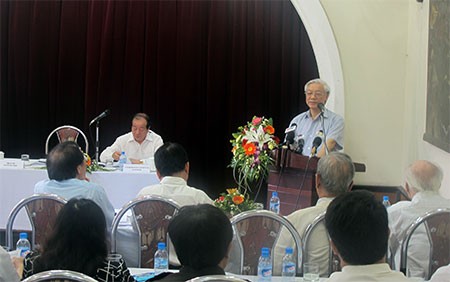 Tổng Bí thư làm việc với Đảng đoàn Liên hiệp các hội văn học, nghệ thuật Việt Nam