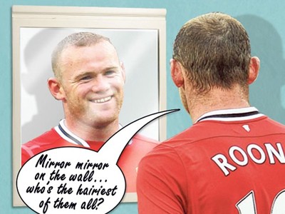 Có tóc mới, Rooney thích soi gương
